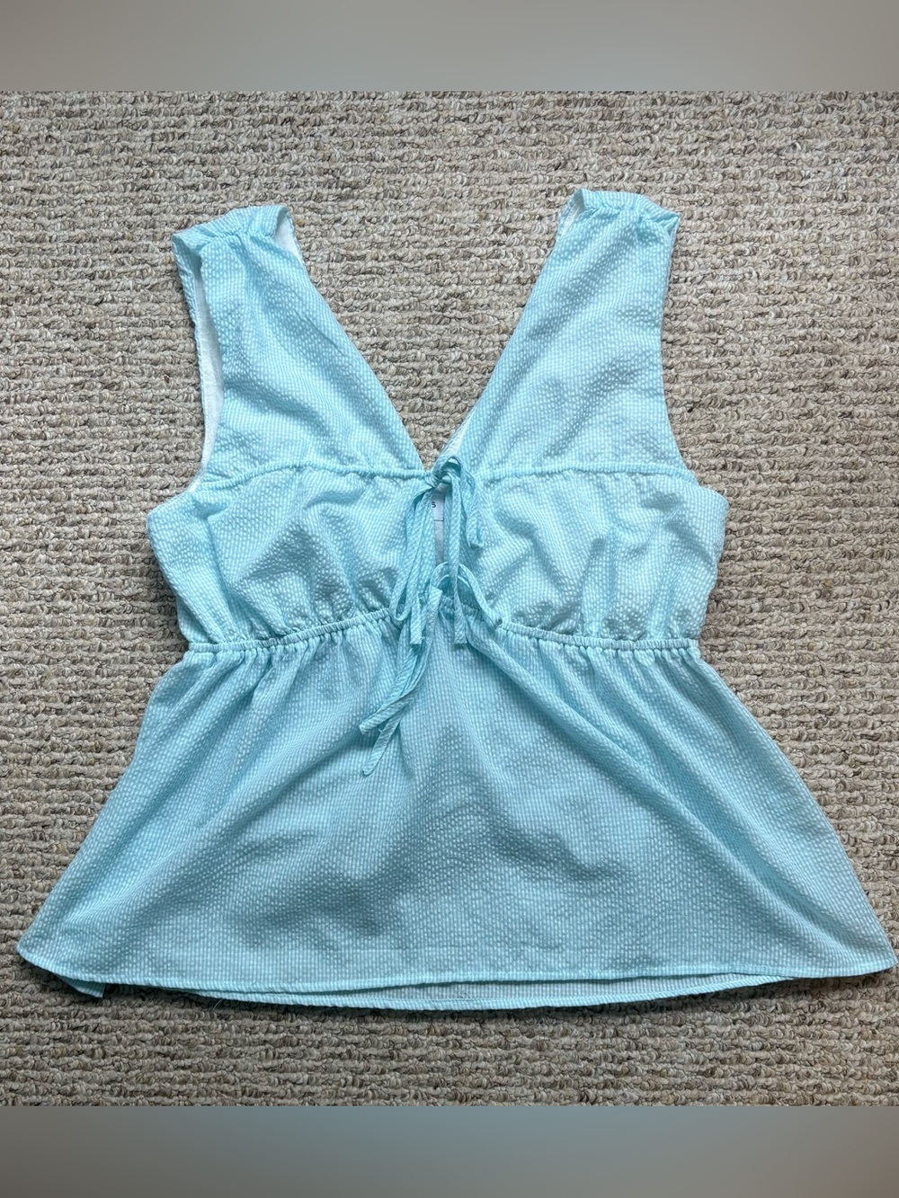 Summer Babydoll Coquette Euro-summer Beachy Cottagecore Peplum Gingham Tank